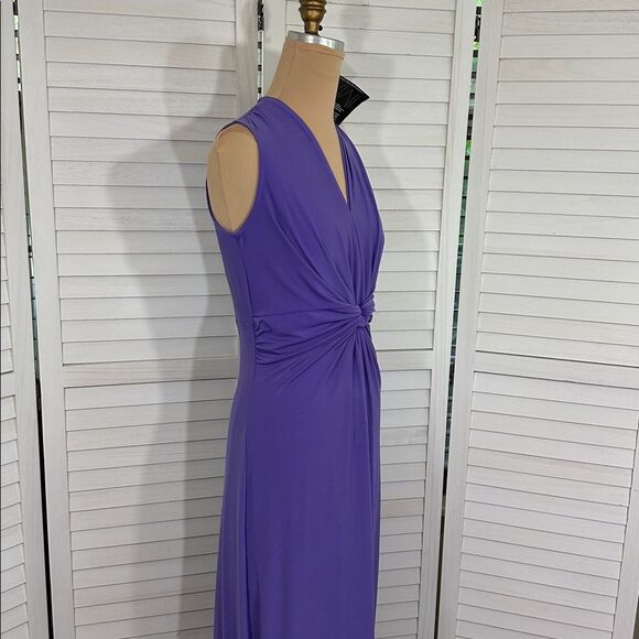 IMAN Maxi Dress Size XS Tall Global Purple Chic Luxury NWT - Picture 8 of 12